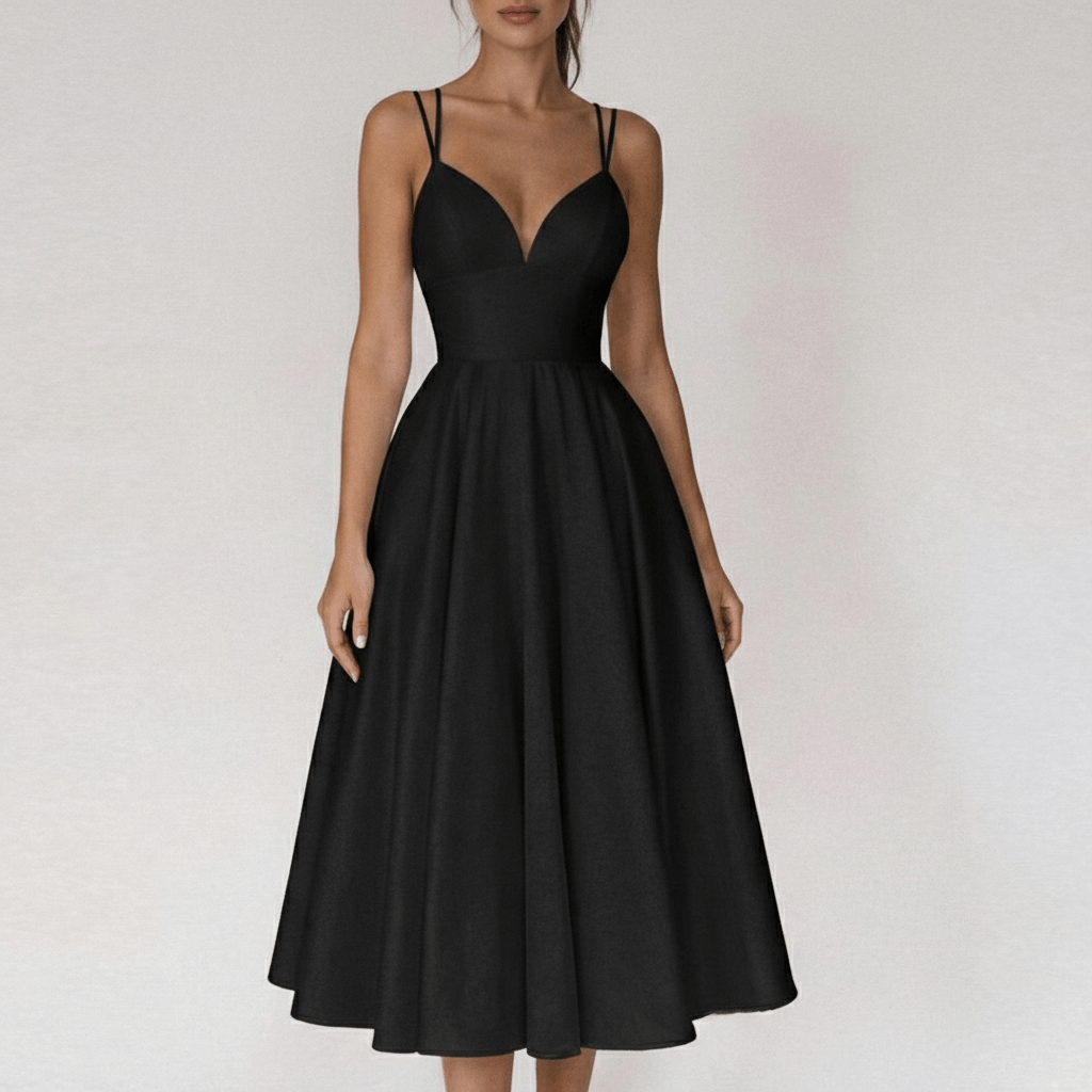 Bettina Sweetheart Neck Cocktail Dress with Spaghetti Straps