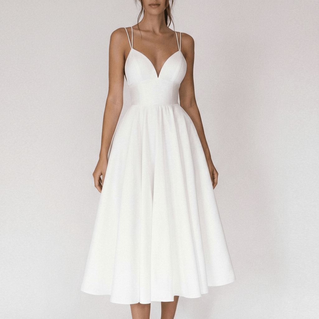 Bettina Sweetheart Neck Cocktail Dress with Spaghetti Straps