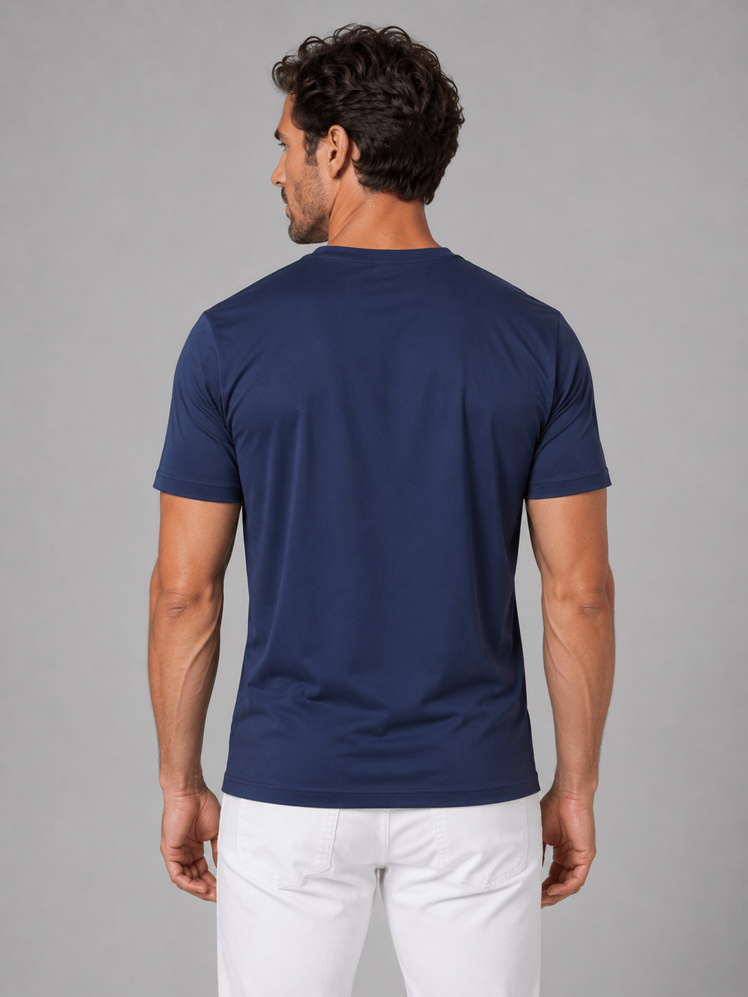 Men's Lightweight Breathable Short-Sleeve Crew Neck T-Shirt