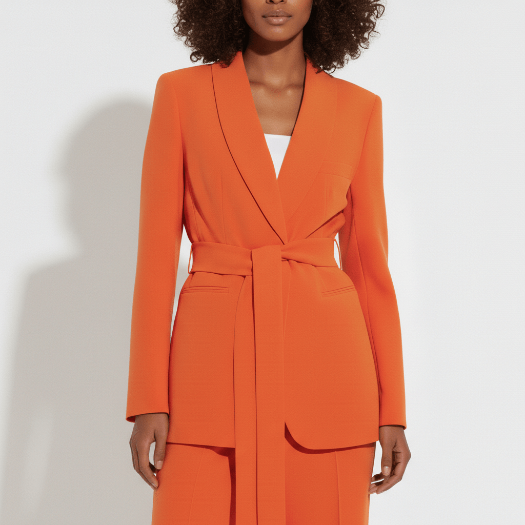 Celestine Two Piece Set Belted Blazer and Wide Leg Pants