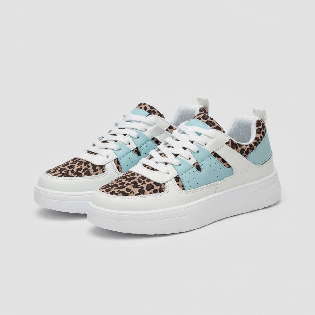 Cherie Trend Style Sneakers with Platform Sole