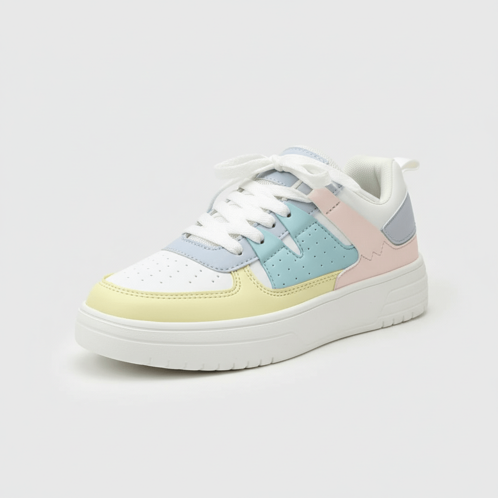 Cherie Trend Style Sneakers with Platform Sole