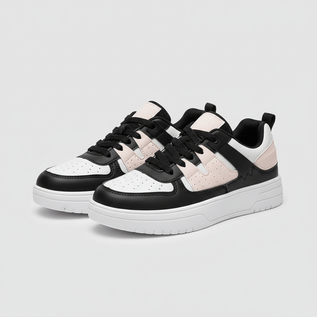 Cherie Trend Style Sneakers with Platform Sole