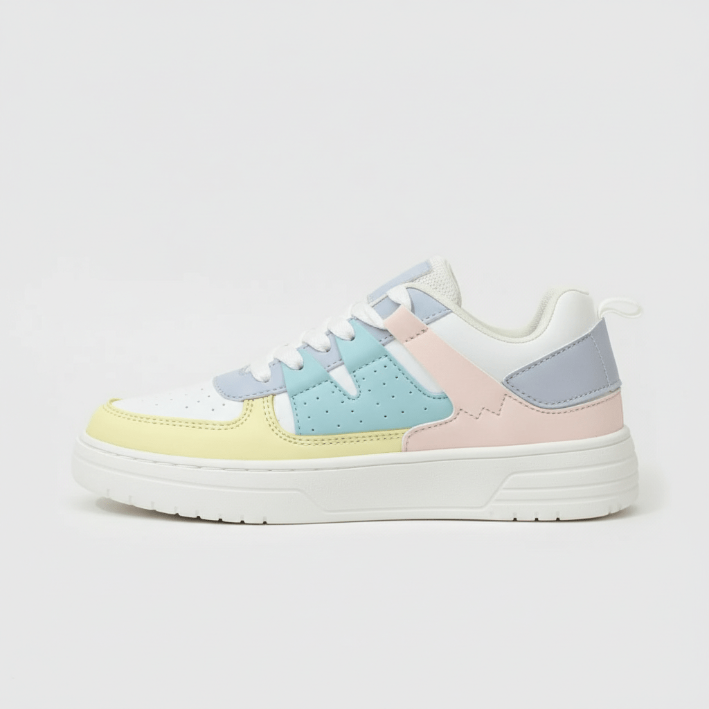 Cherie Trend Style Sneakers with Platform Sole