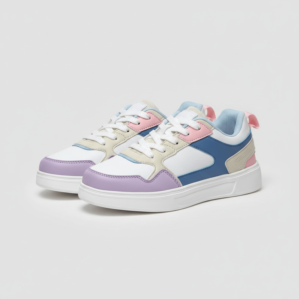 Cherie Trend Style Sneakers with Platform Sole
