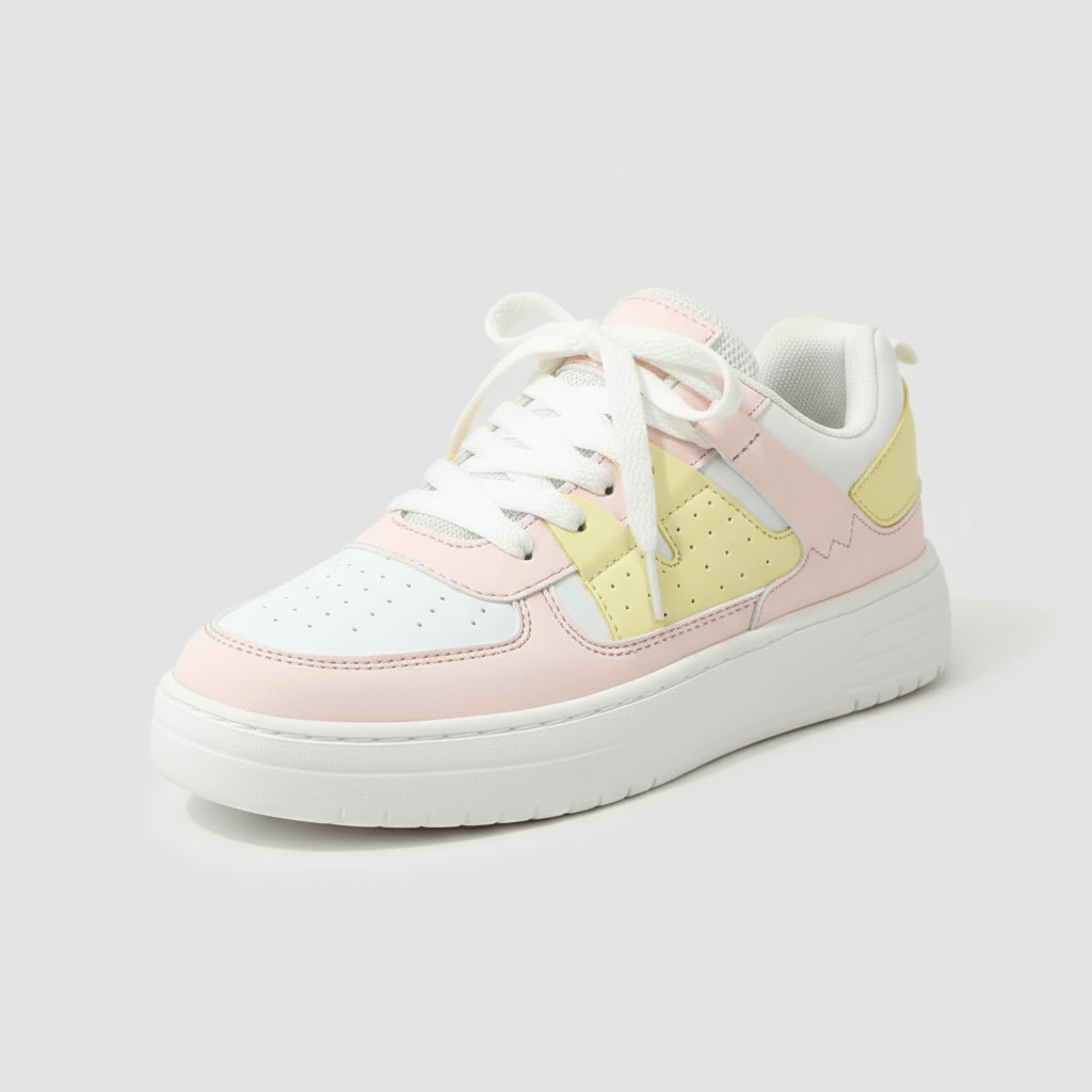 Cherie Trend Style Sneakers with Platform Sole