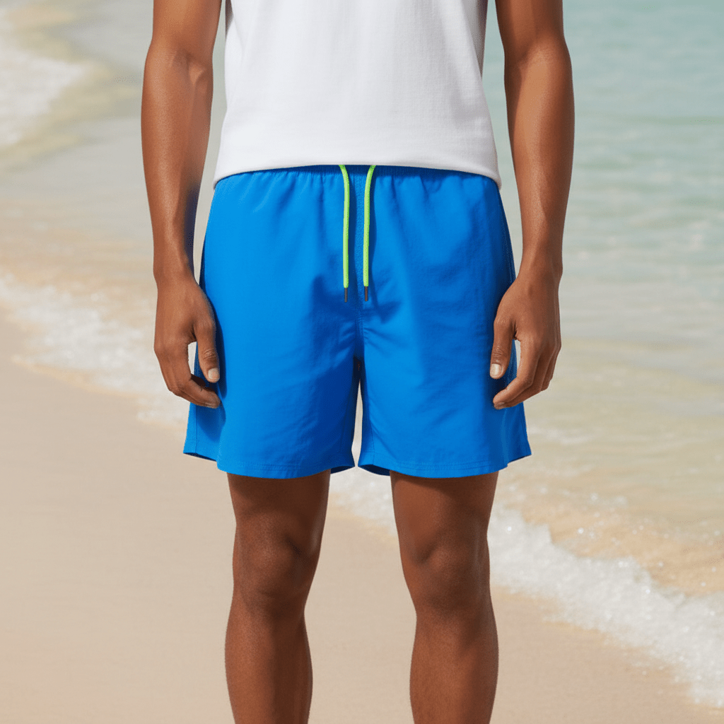 Crawford Quick Dry Swim Shorts with Drawstring Waist