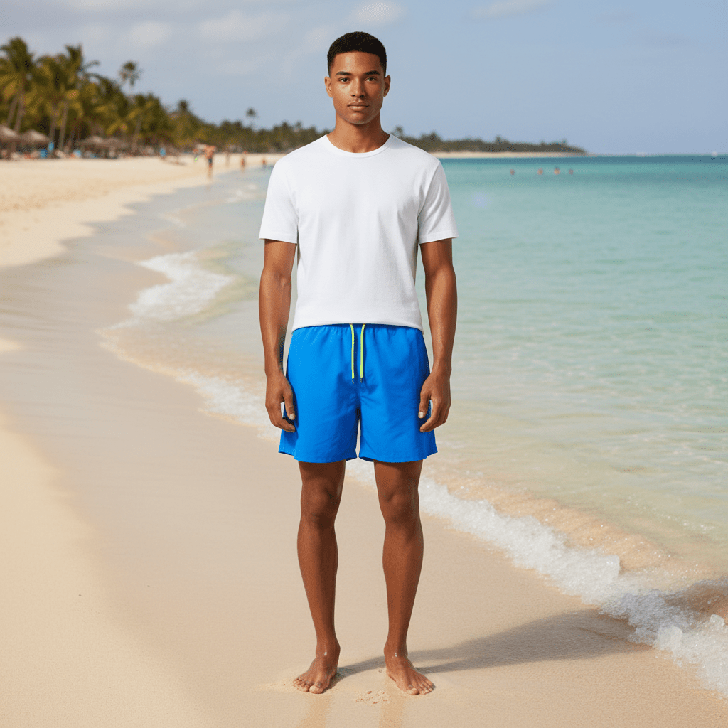 Crawford Quick Dry Swim Shorts with Drawstring Waist