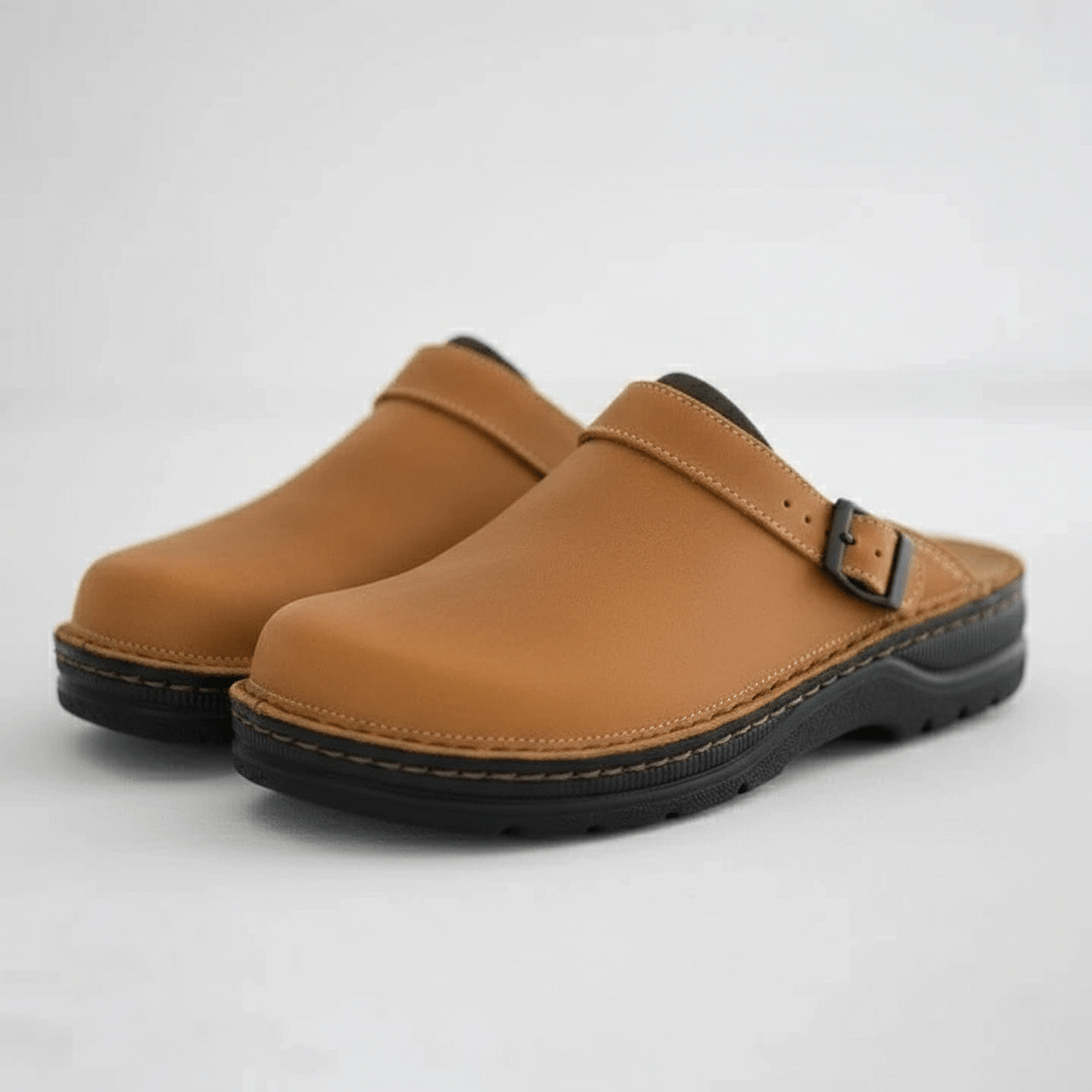 Dane Buckle Strap Clogs Closed Toe Slip On Sandals