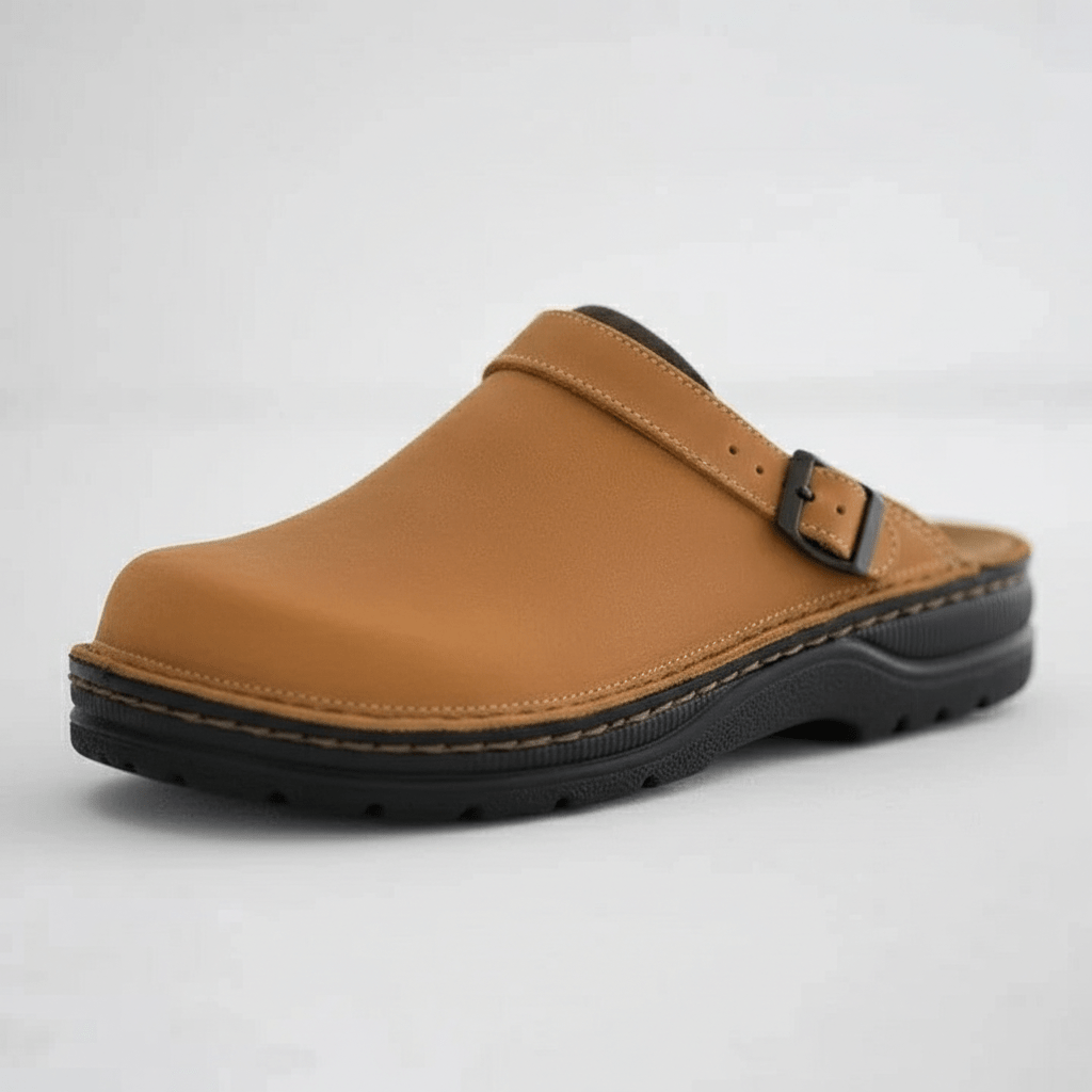 Dane Buckle Strap Clogs Closed Toe Slip On Sandals