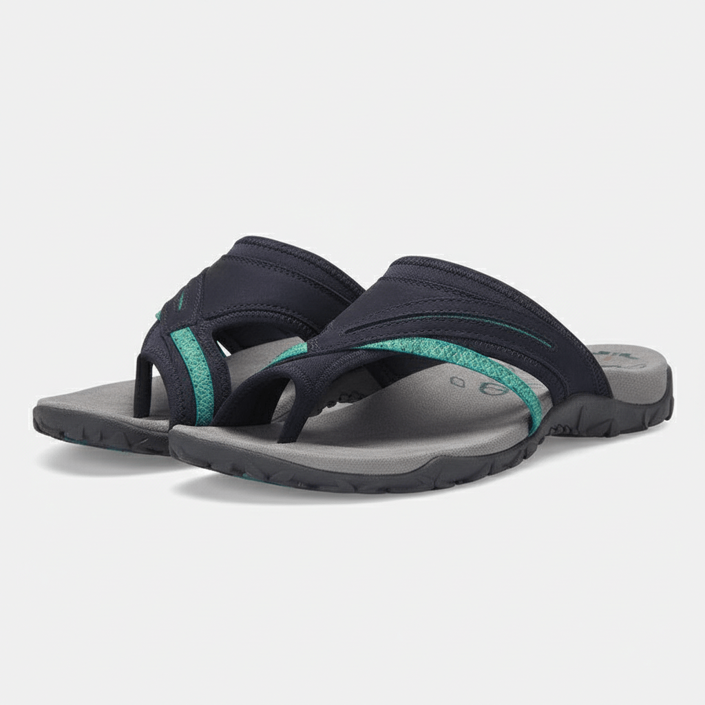Delia Slip-On Thong Sandals with Cushioned Sole