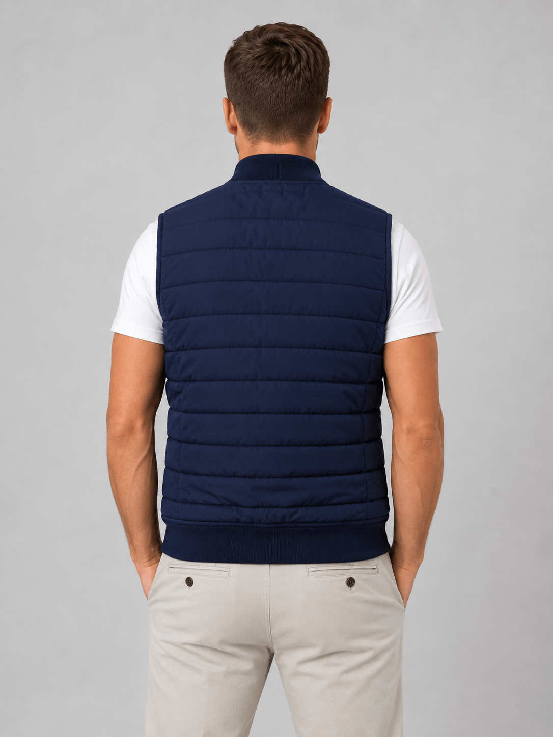 Men's Lightweight Quilted Zip Through Padded Gilet
