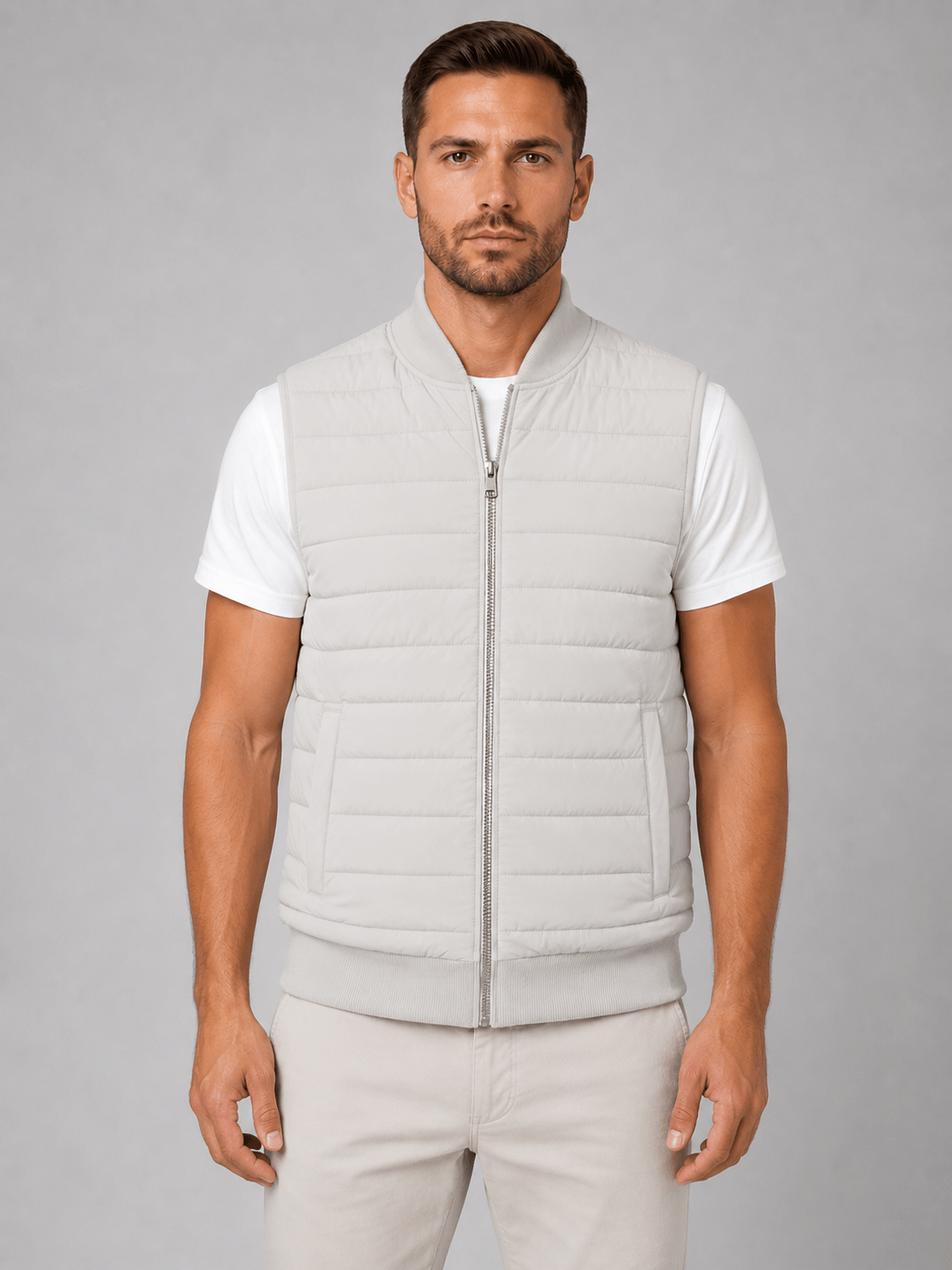 Men's Lightweight Quilted Zip Through Padded Gilet