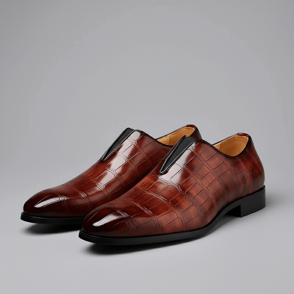 Granville Formal Slip-On Loafers with Structured Sole