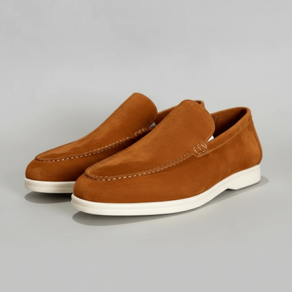 Grayson Minimal Slip-On Loafers with Lightweight Comfort Sole