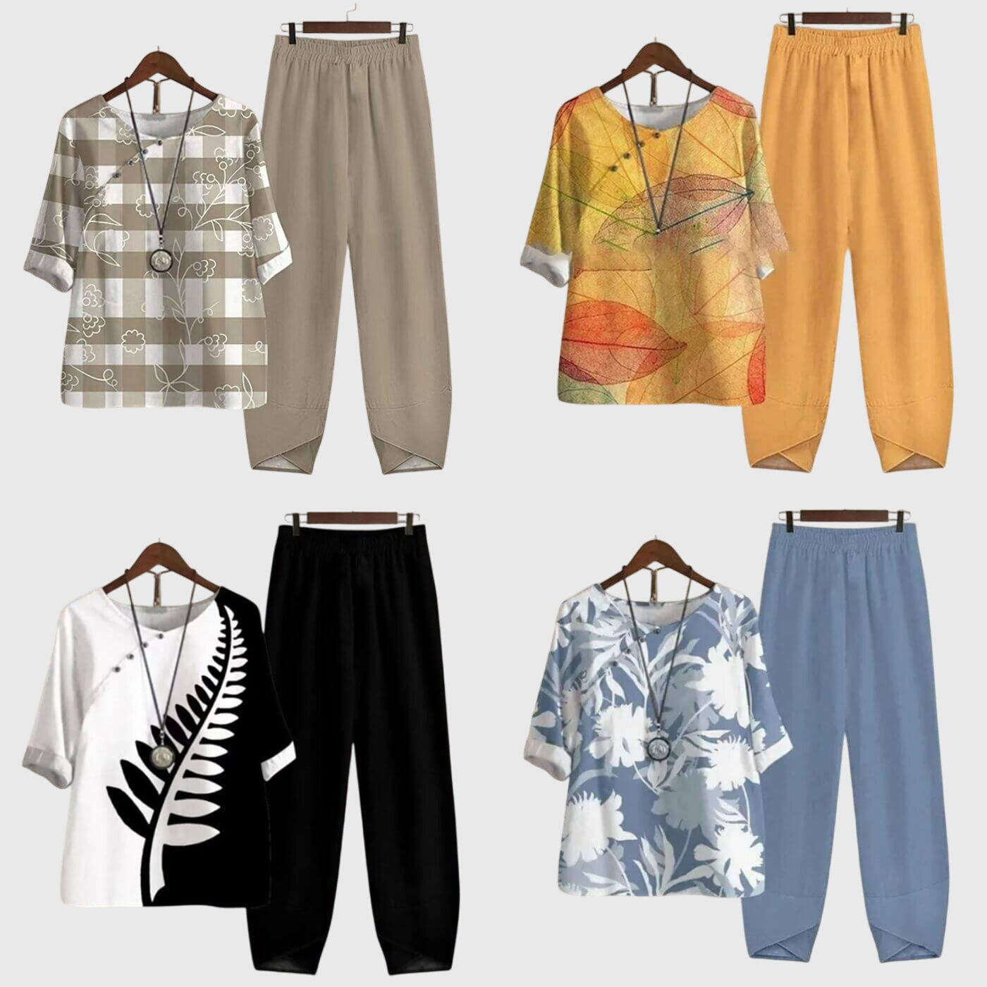 Alessia Couture Women's Printed Relaxed Fit Top and Trouser Co-ord