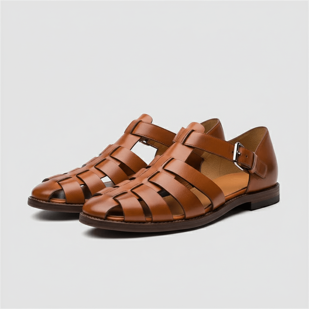 Hampton Closed Toe Fisherman Sandals Buckle Strap Sandals