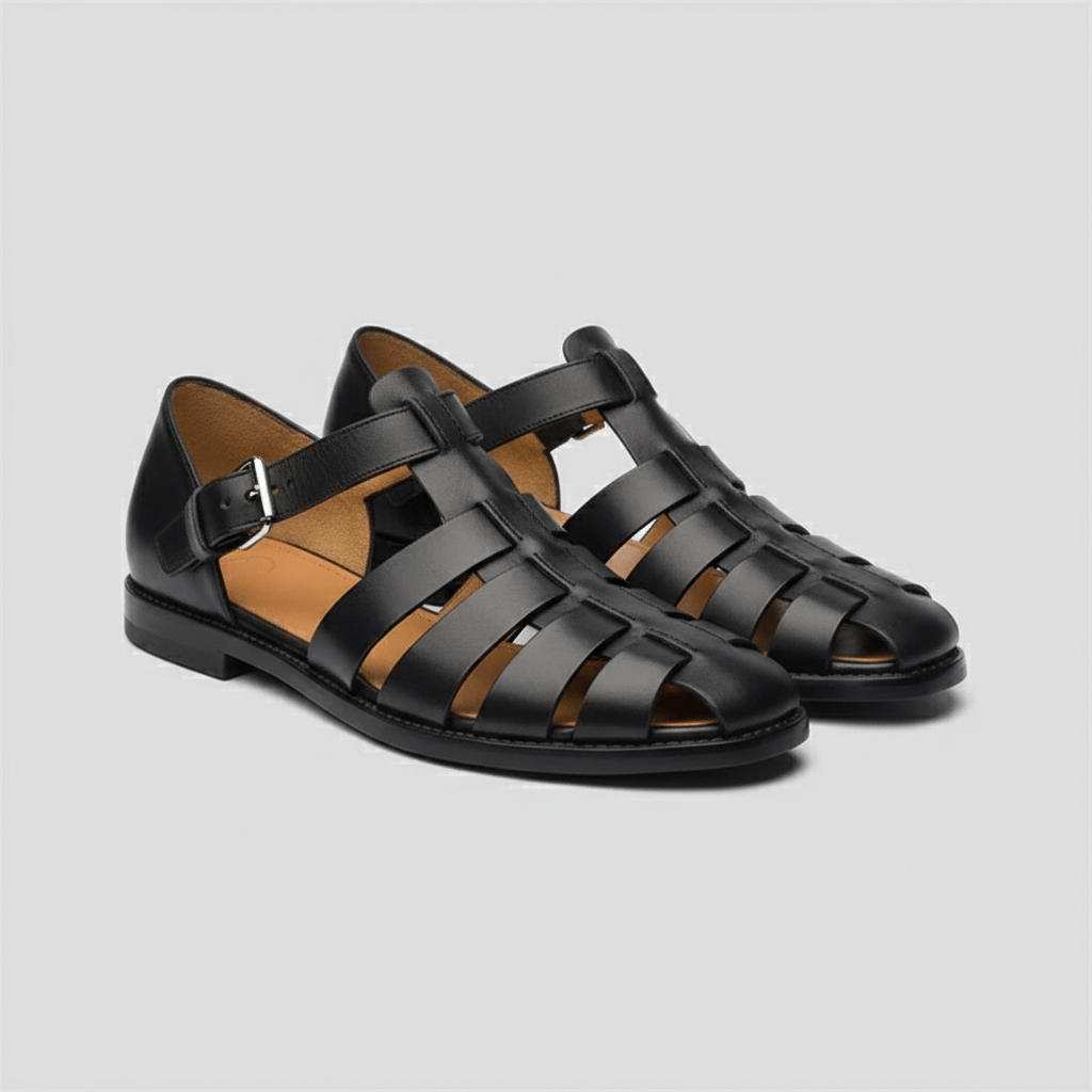 Hampton Closed Toe Fisherman Sandals Buckle Strap Sandals