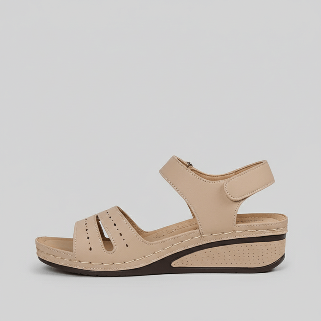 Heather Ankle Strap Sandals Open Toe Platform Sandals