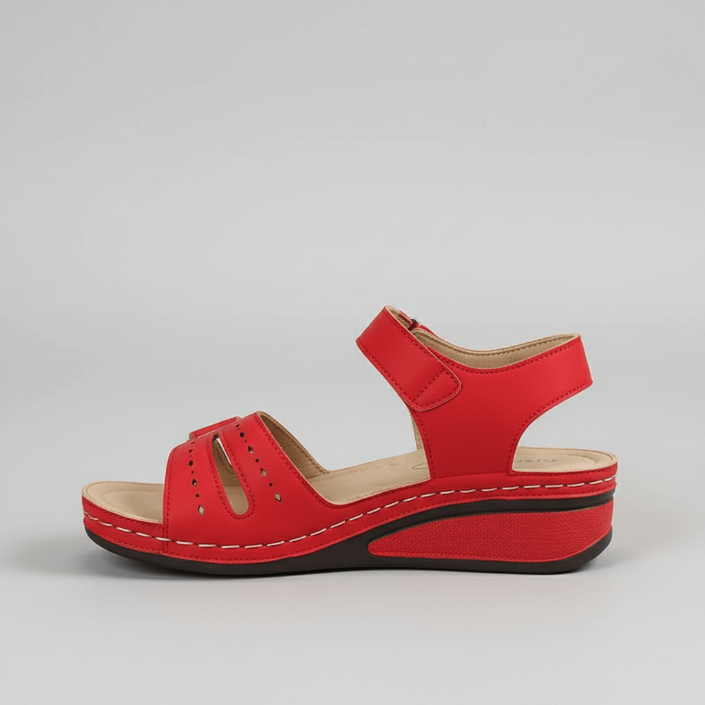 Heather Ankle Strap Sandals Open Toe Platform Sandals