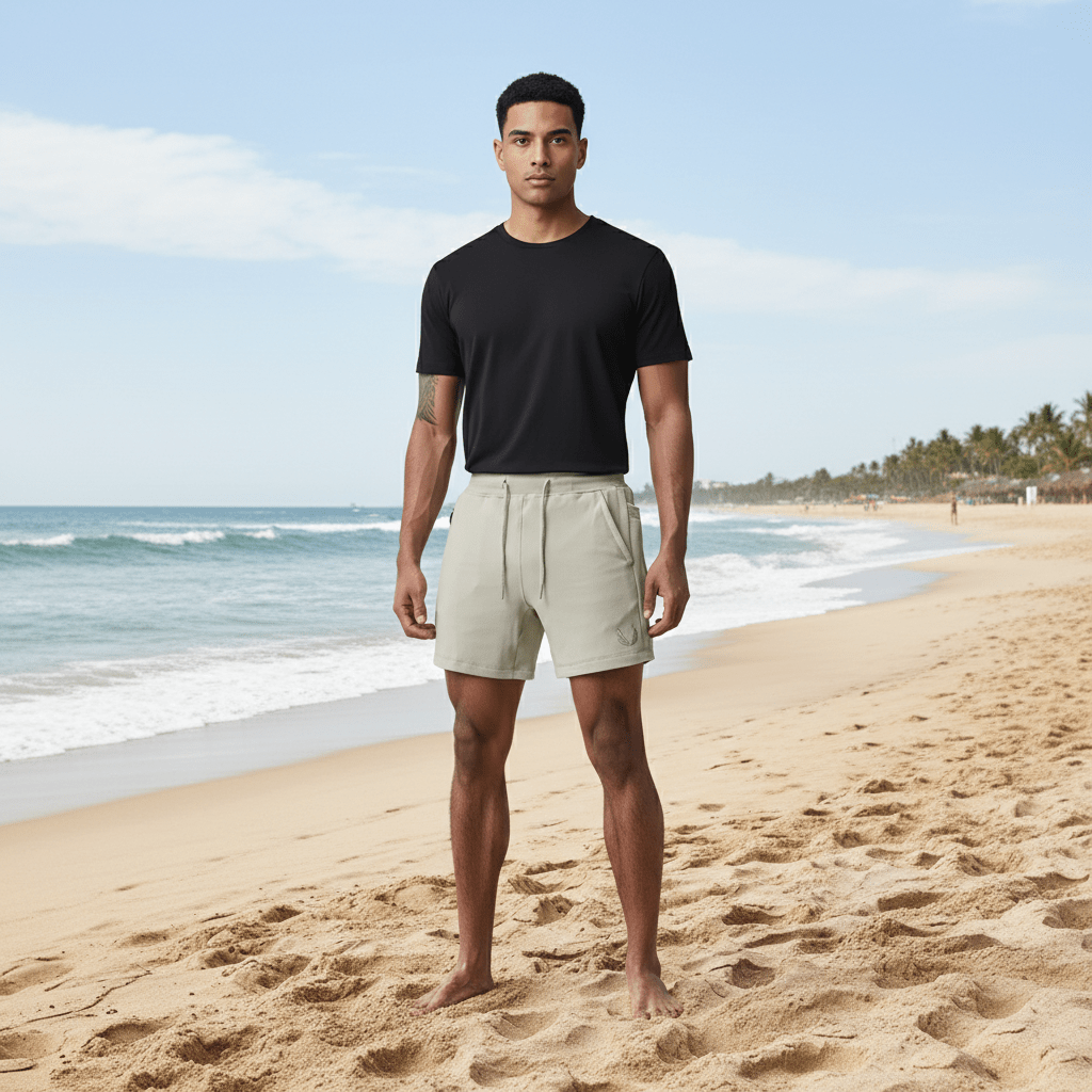 Herbert Drawstring Sport Shorts with Side Slip Pockets