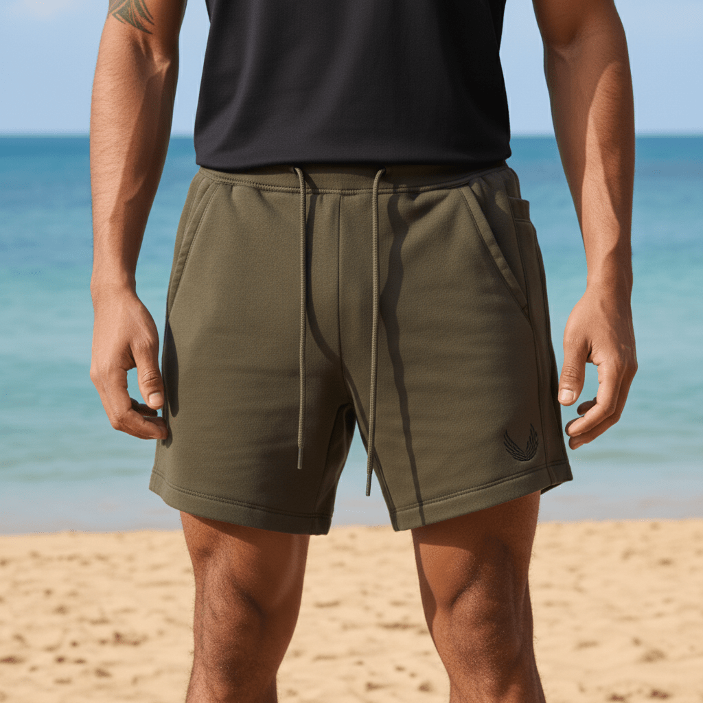 Herbert Drawstring Sport Shorts with Side Slip Pockets