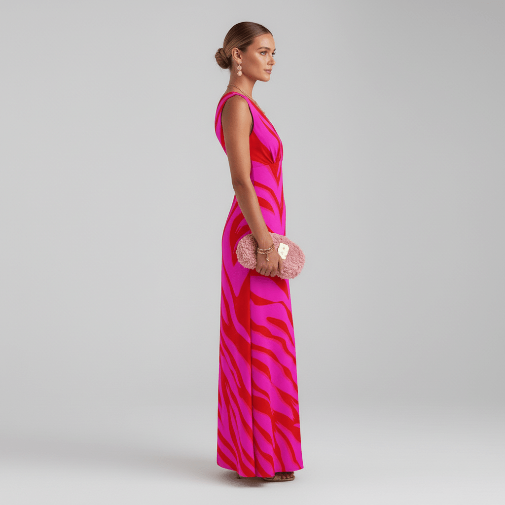 Jaida Elegant Maxi Wedding Guest Dress