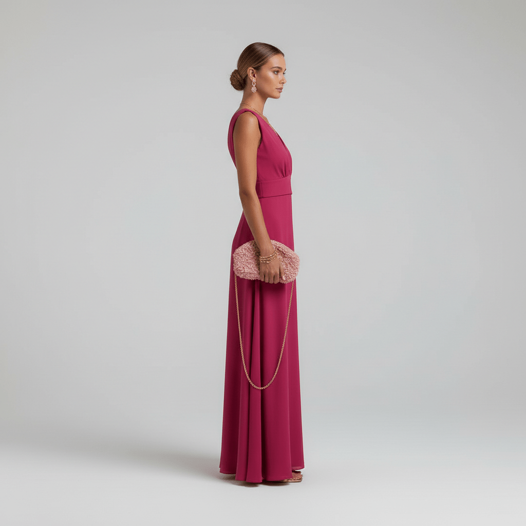 Jaida Elegant Maxi Wedding Guest Dress