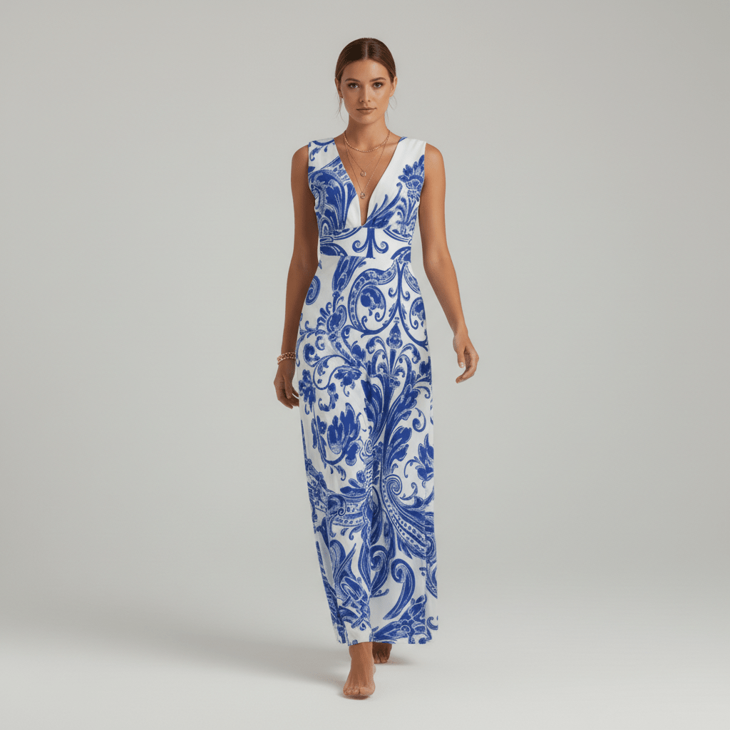 Jaida Elegant Maxi Wedding Guest Dress
