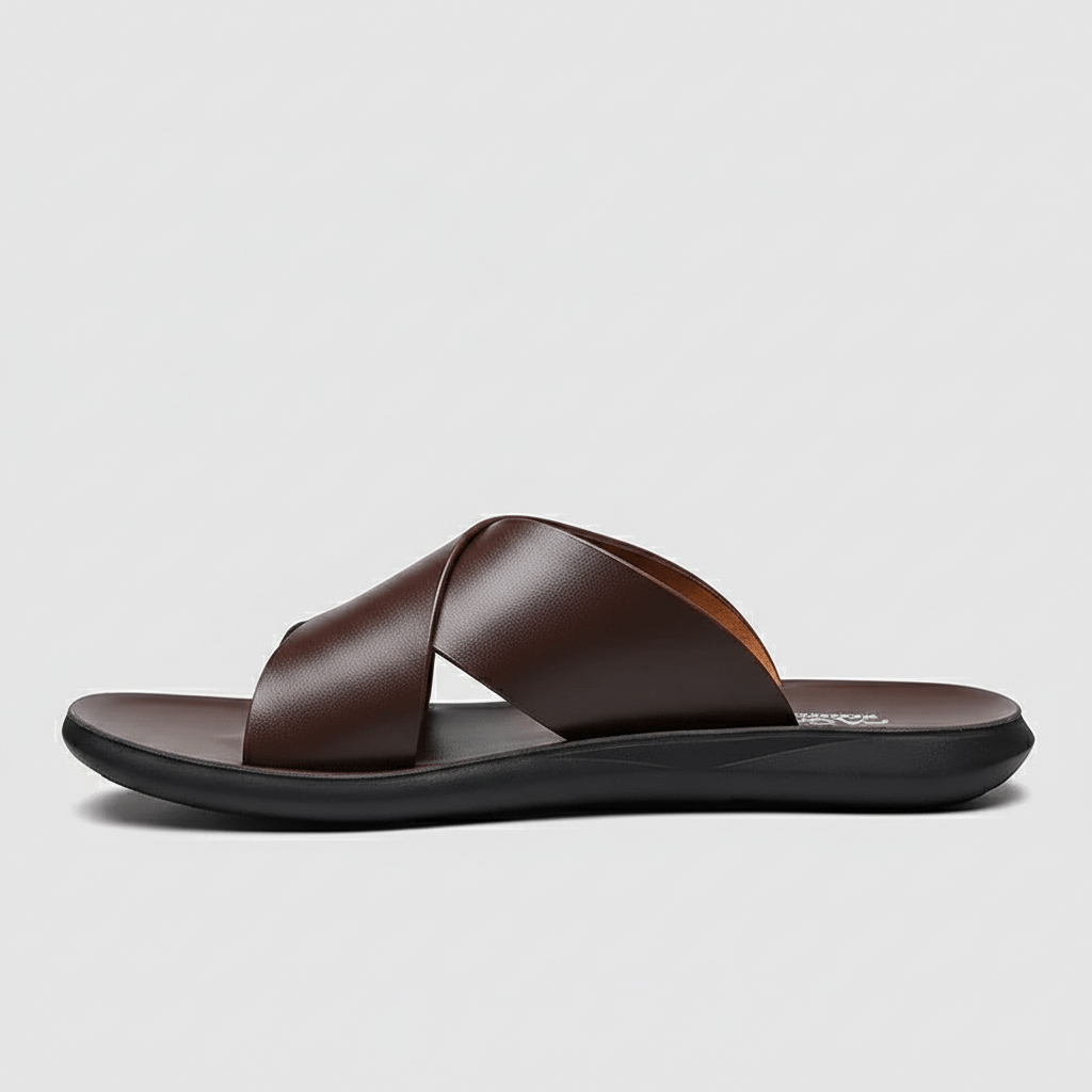Joshua Cross Strap Slide Sandals Slip On Sandals