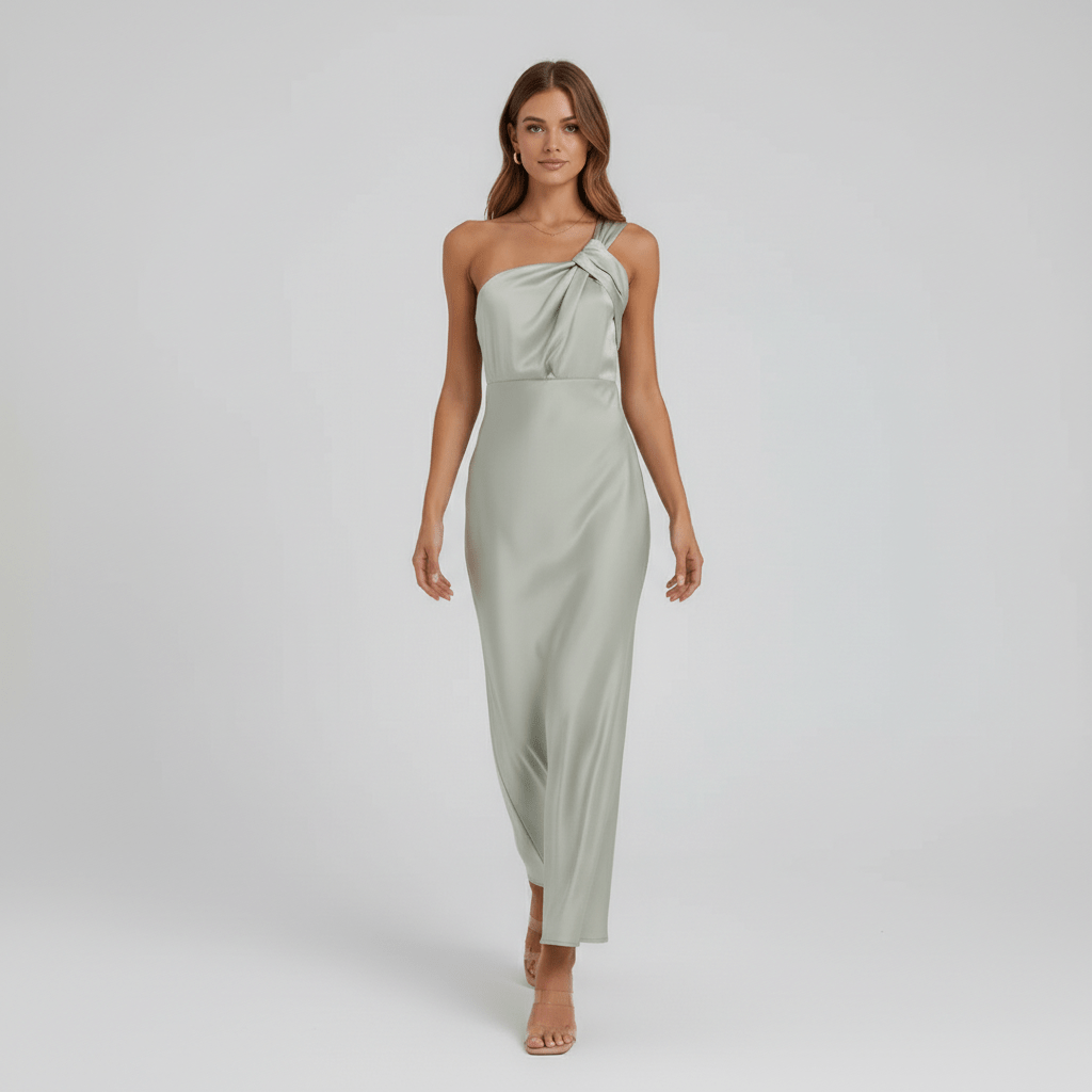 Juliana Elegant Satin Wedding Guest Dress