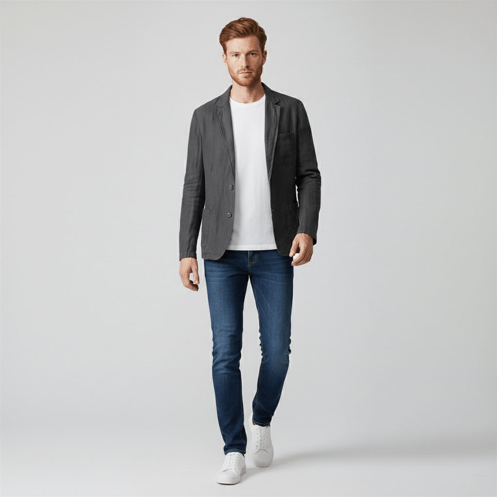 Langston Lightweight Blazer for Men Casual Two Button Blazer