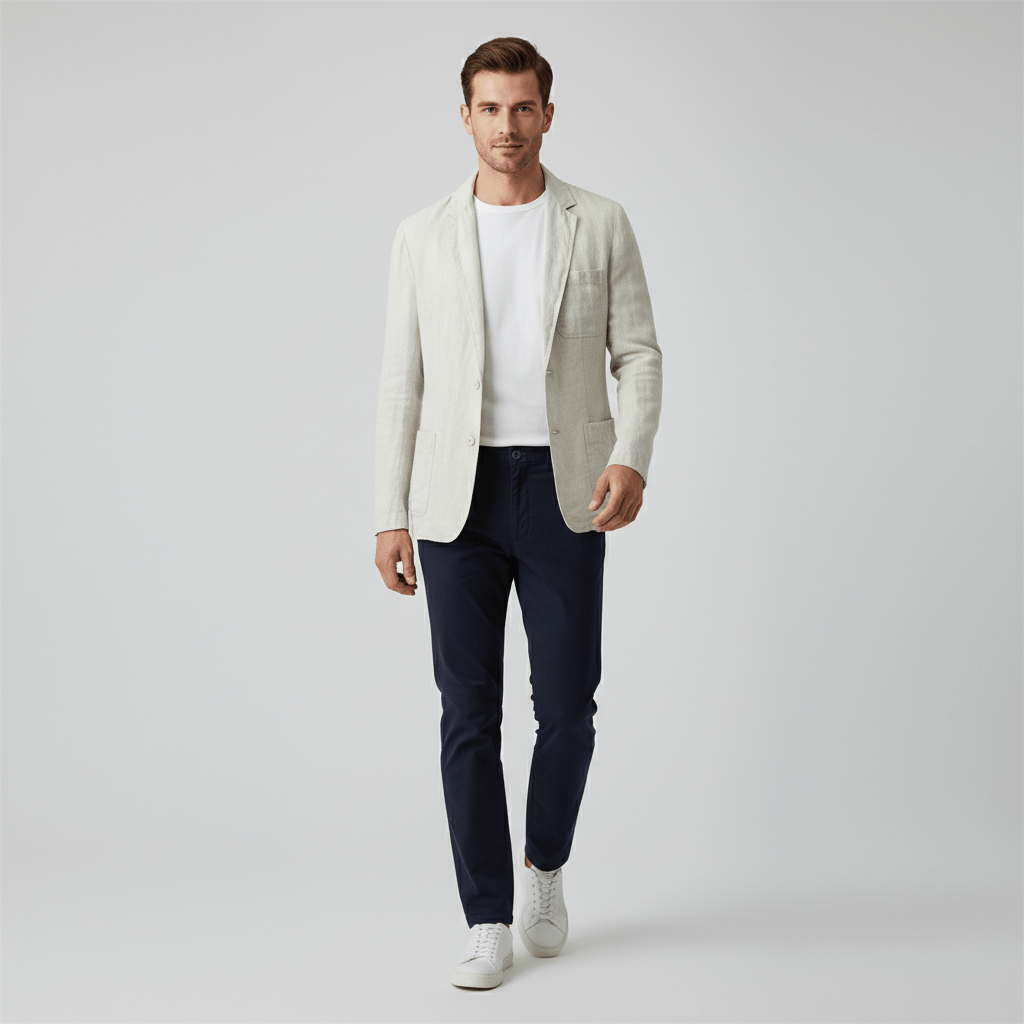 Langston Lightweight Blazer for Men Casual Two Button Blazer