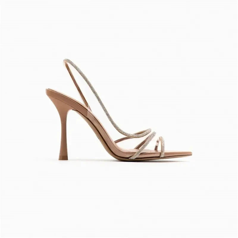 Lioré | Transparante Rhinestone hakken Pumps-Hakken-Calora-36-Calora
