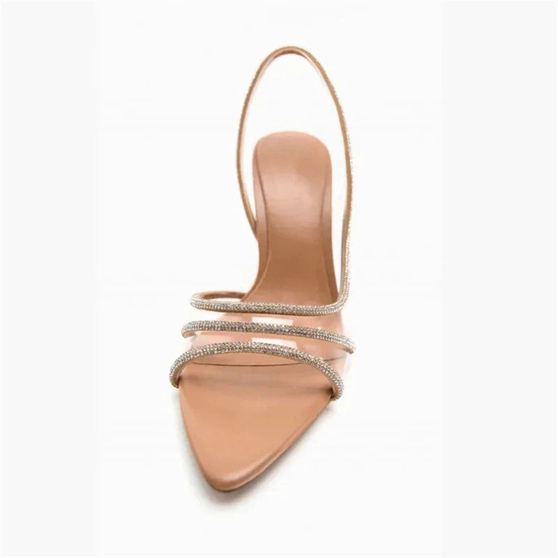 Lioré | Transparante Rhinestone hakken Pumps-Hakken-Calora-36-Calora