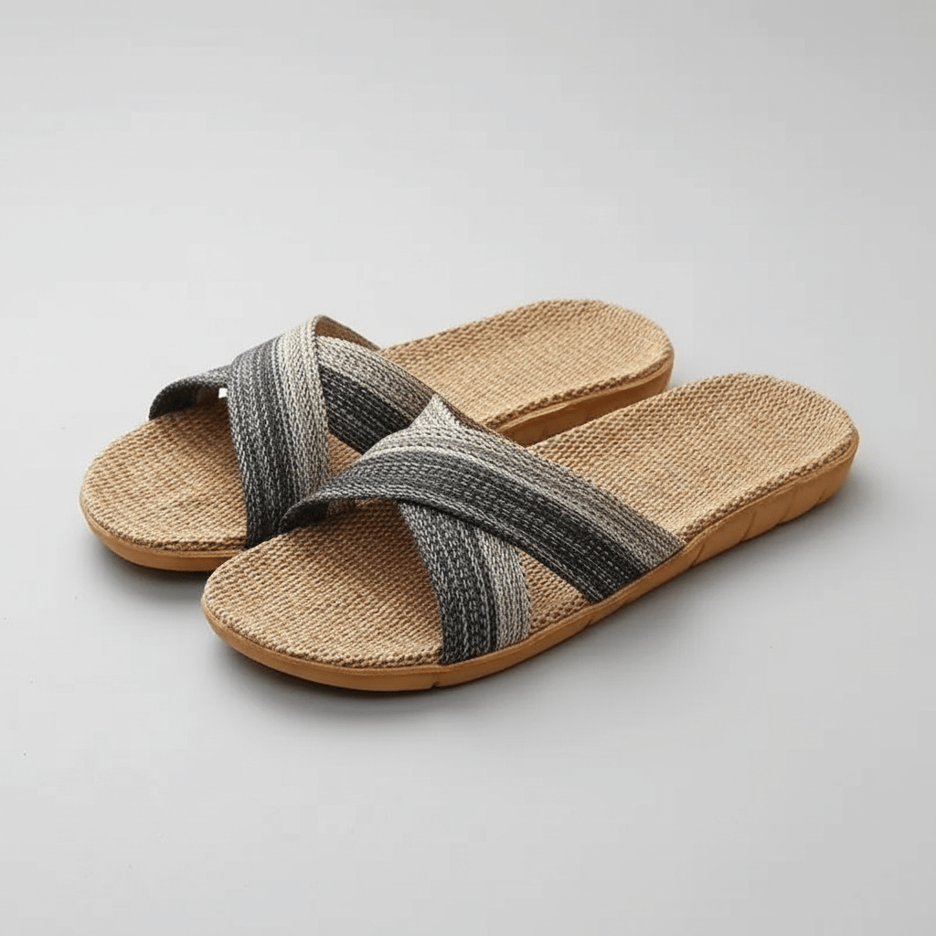 Lionel Cross Strap Slide Sandals Slip On Sandals