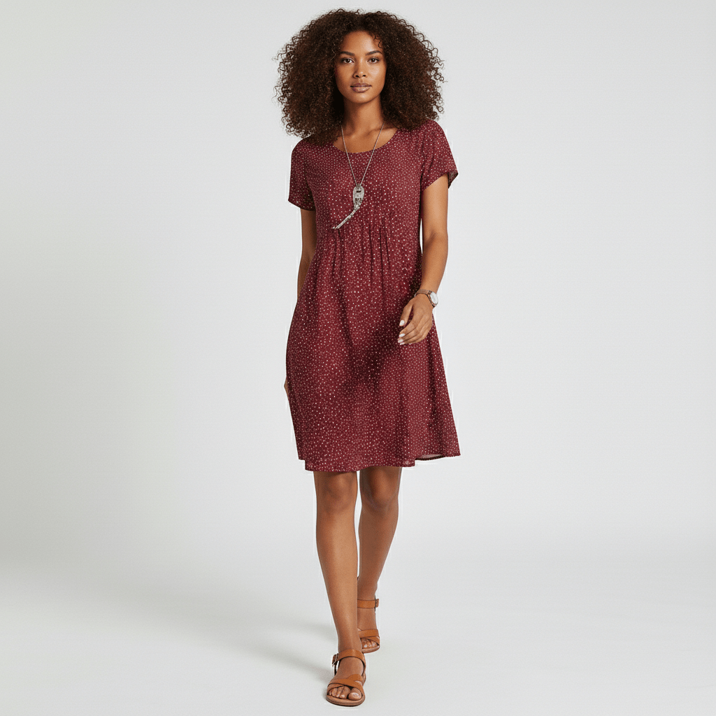 Lumi Casual Floral Midi Dress
