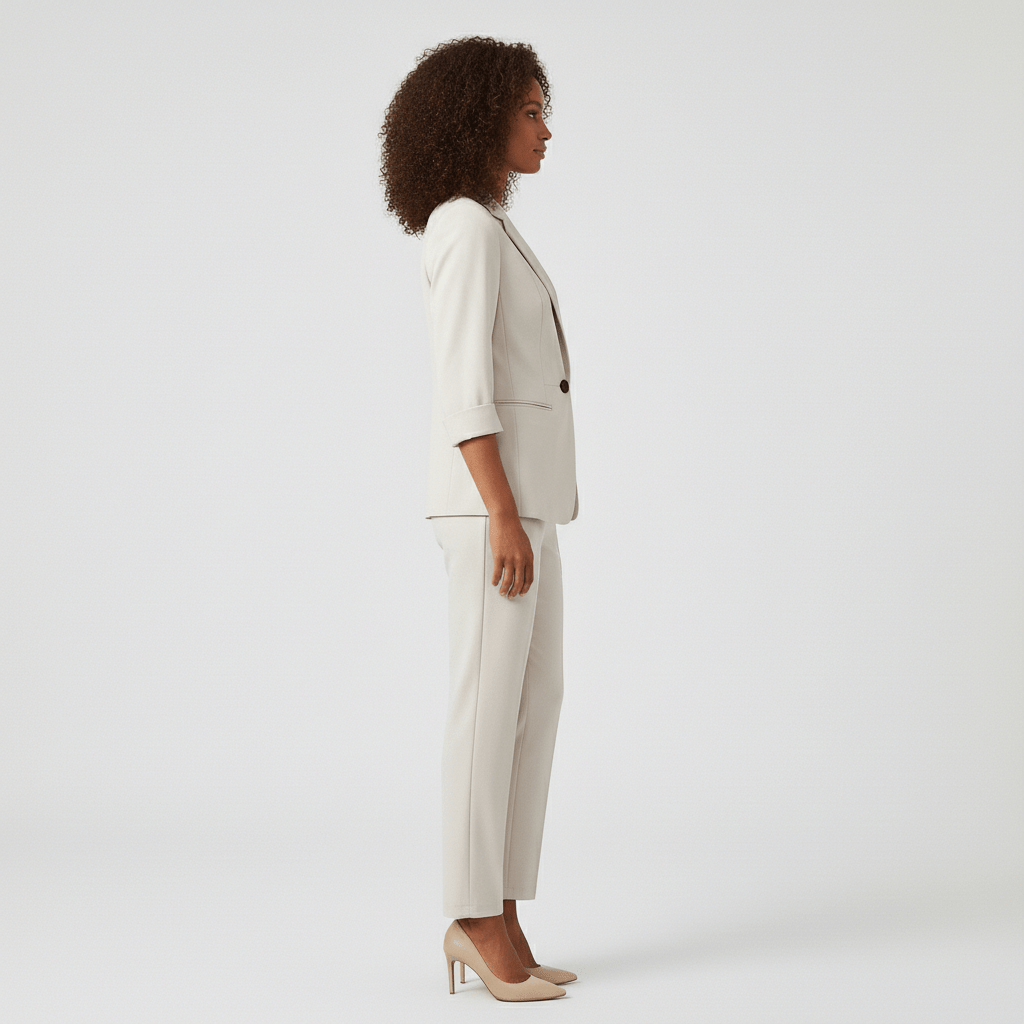 Melissa Two Piece Set Tailored Blazer and Slim Pants