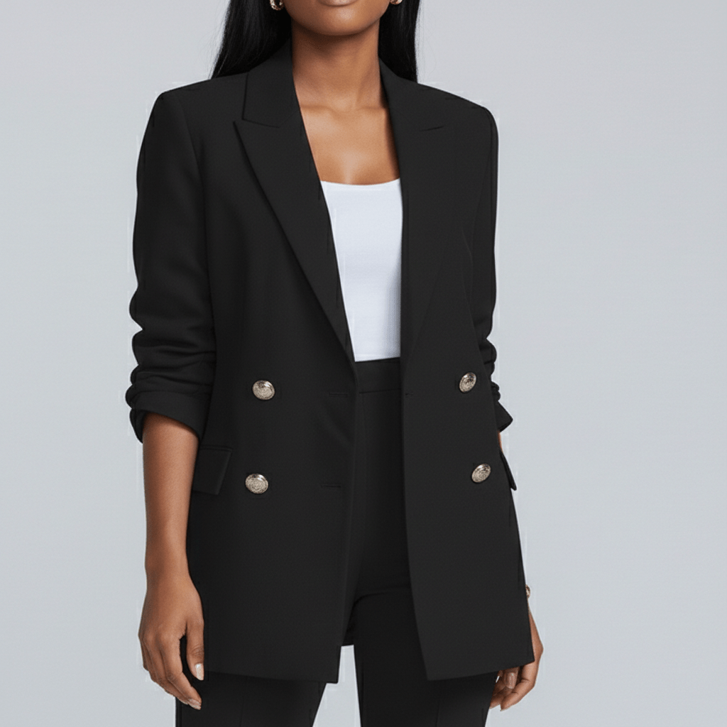 Nellie Two Piece Set Double-Breasted Blazer and Flared Pants
