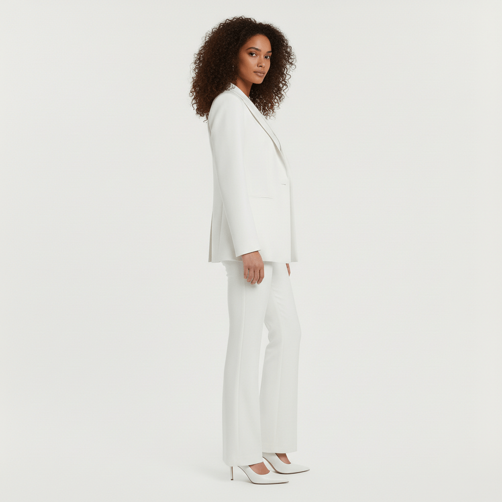 Noreen Two Piece Set Blazer, Top and Flared Pants