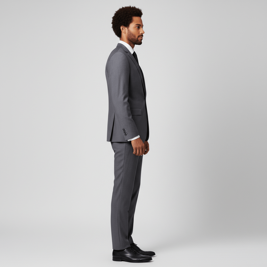 Oscar Single Button Tailored Blazer with Notch Lapel and Flap Pockets
