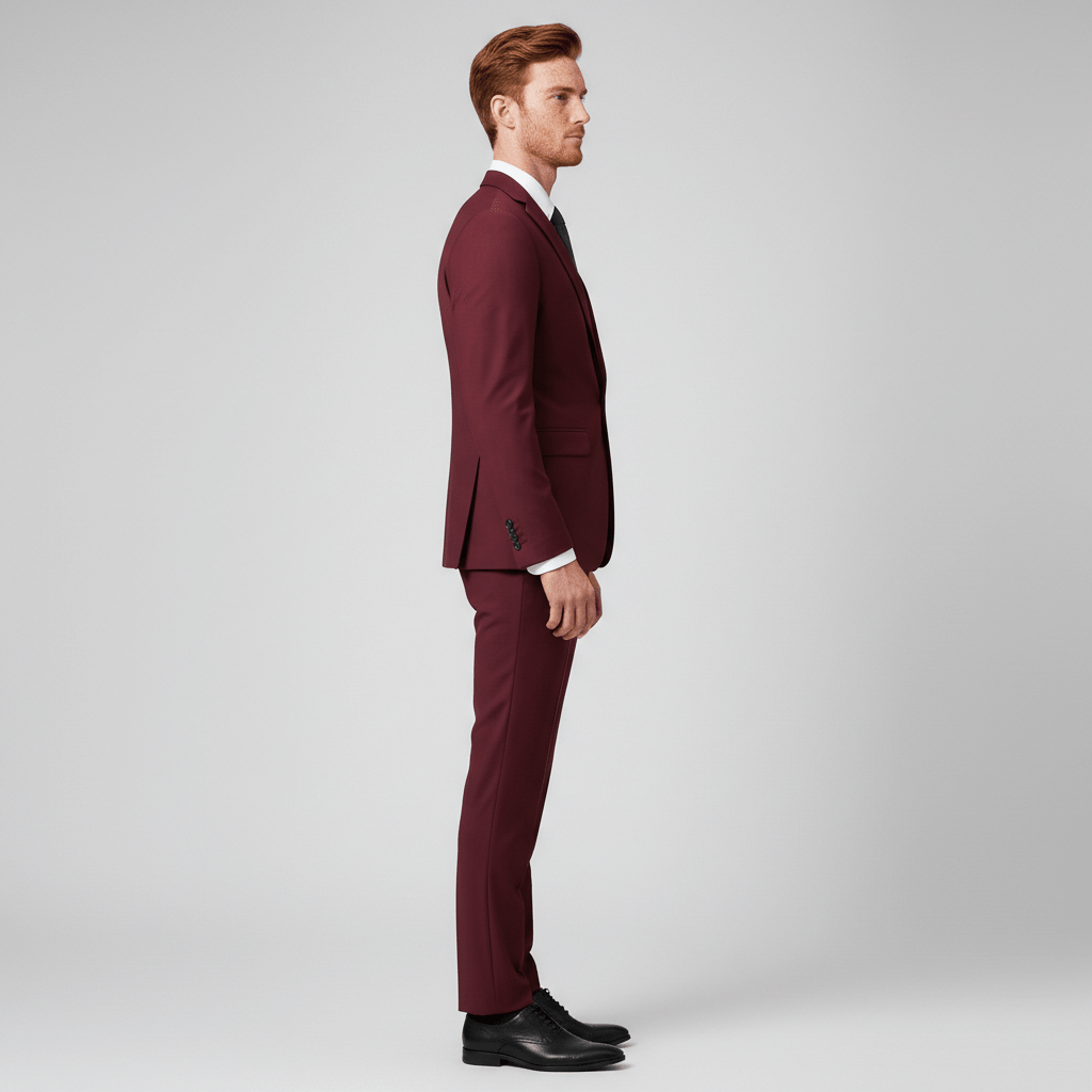 Oscar Single Button Tailored Blazer with Notch Lapel and Flap Pockets