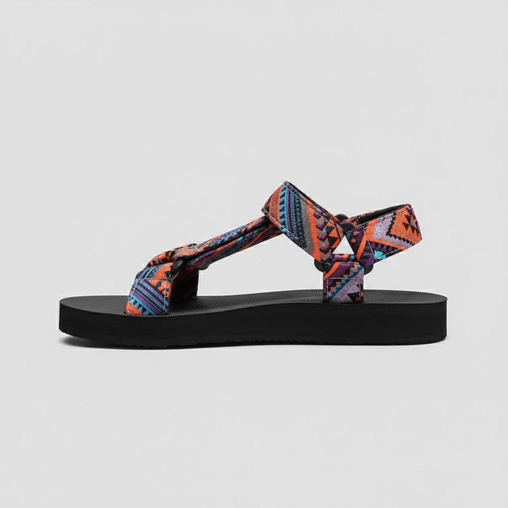 Ottilie Hook and Loop Strap Sandals Platform Sandals