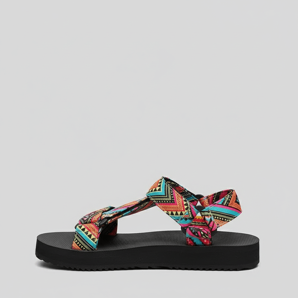 Ottilie Hook and Loop Strap Sandals Platform Sandals