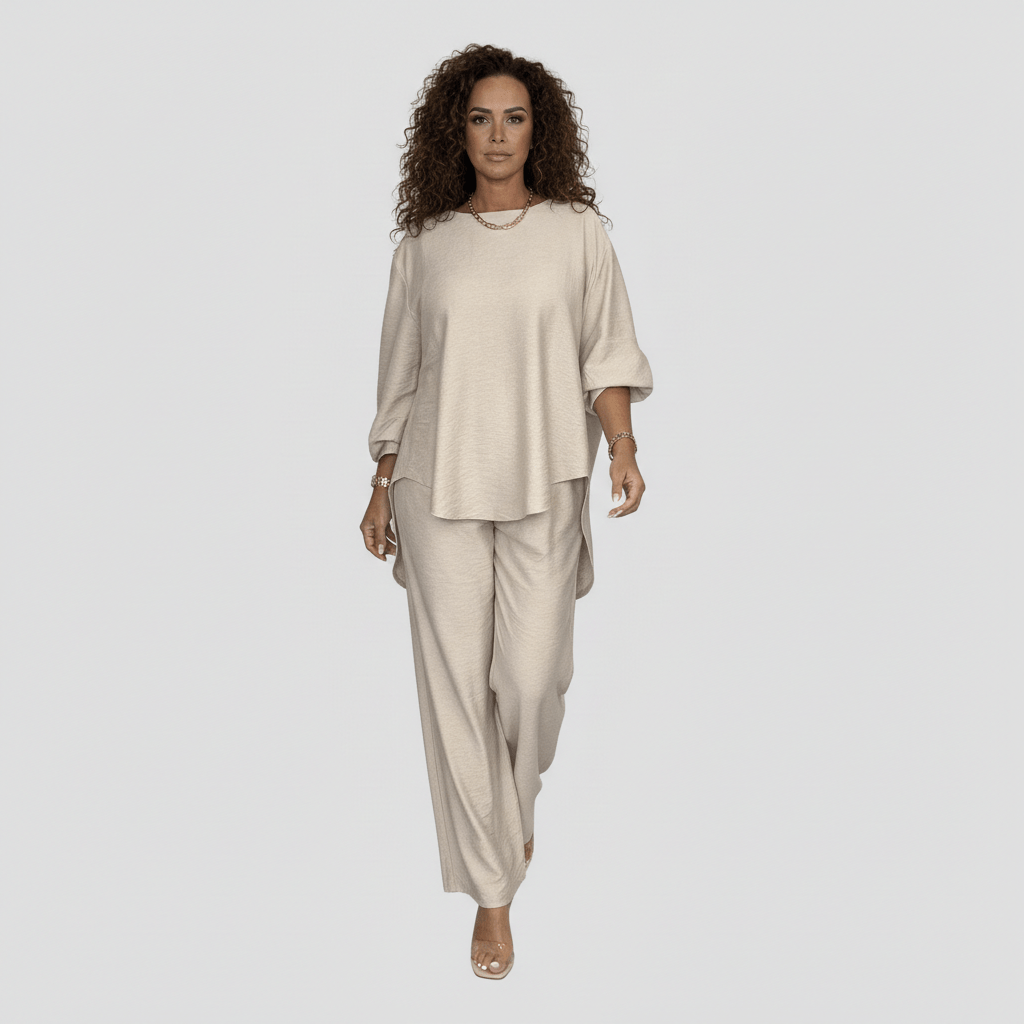 Susannah Two Piece Set Loose Top and Wide Leg Pants