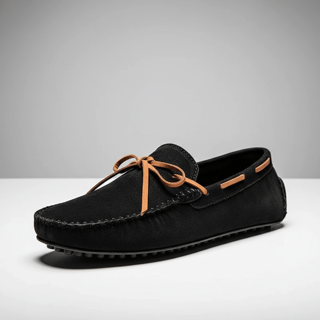 Trevor Bow Detail Driving Loafers with Flexible Grip Sole
