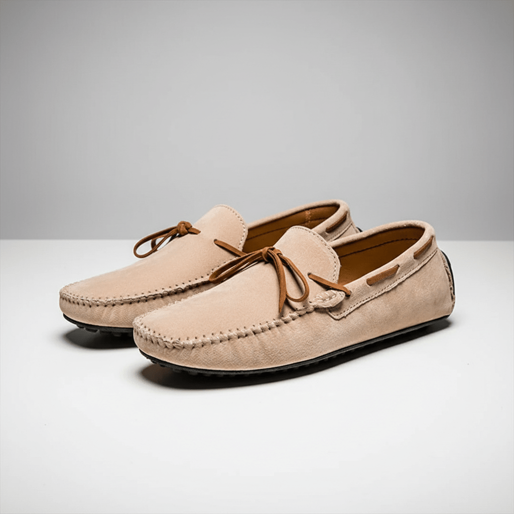 Trevor Bow Detail Driving Loafers with Flexible Grip Sole