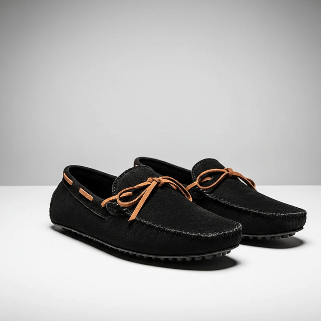 Trevor Bow Detail Driving Loafers with Flexible Grip Sole