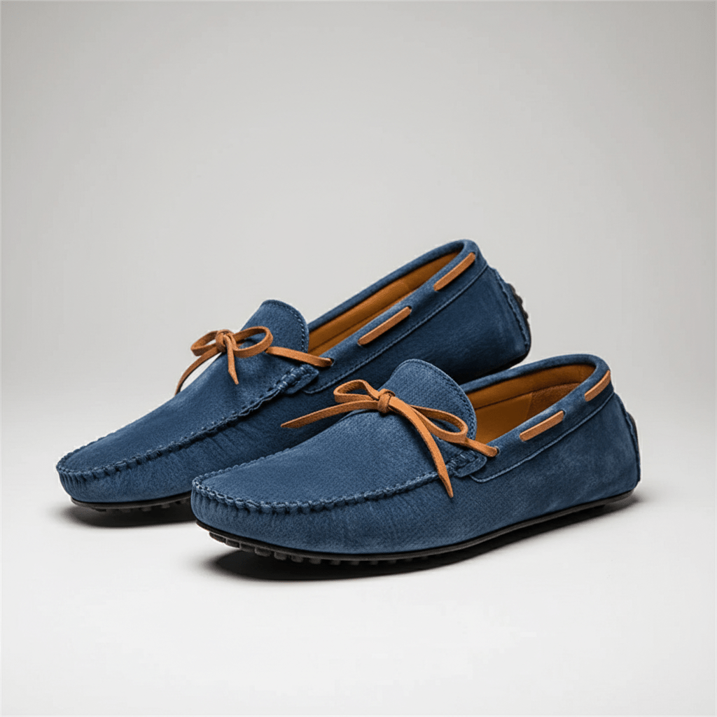 Trevor Bow Detail Driving Loafers with Flexible Grip Sole
