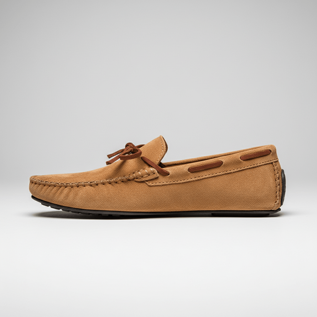 Trevor Bow Detail Driving Loafers with Flexible Grip Sole